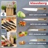 ZESTAW NOŻY I DESEK KUCHENNYCH W STOJAKU KLAUSBERG KB-9037